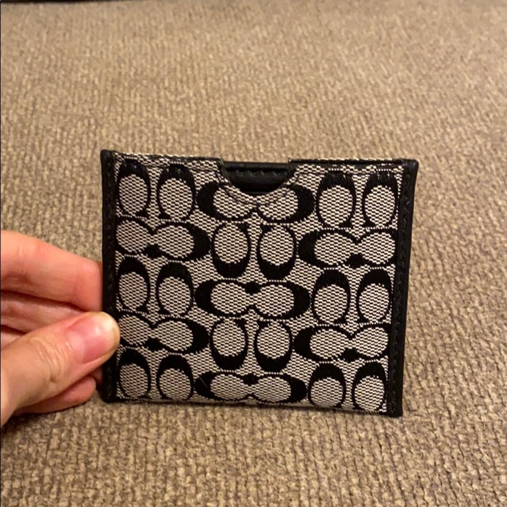 Coach signature double sided mirror